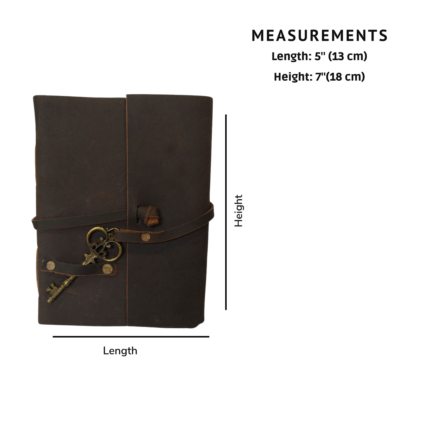 Genuine Leather Notebook Diary Brown Schedule Journal Small Book