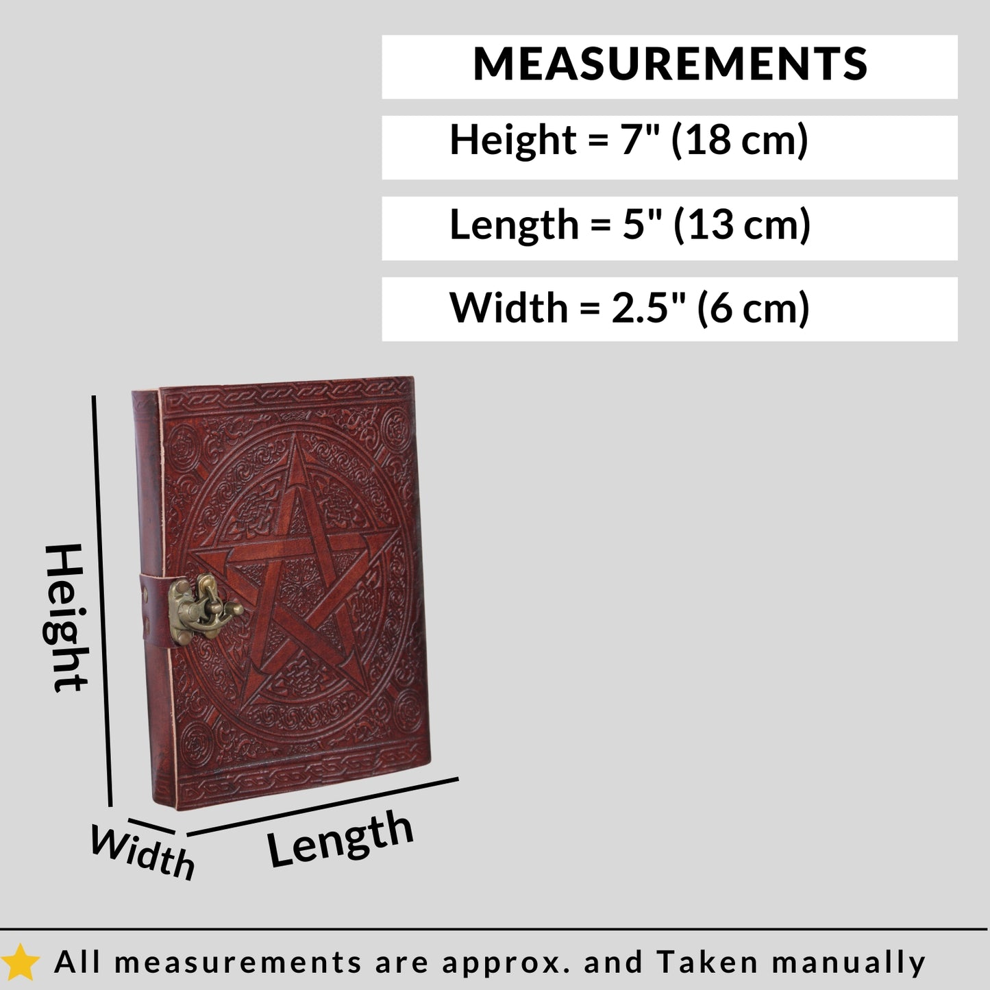 Genuine Leather Bound Journal Brown Notepad Writing Diary Sktetchbook For Artist