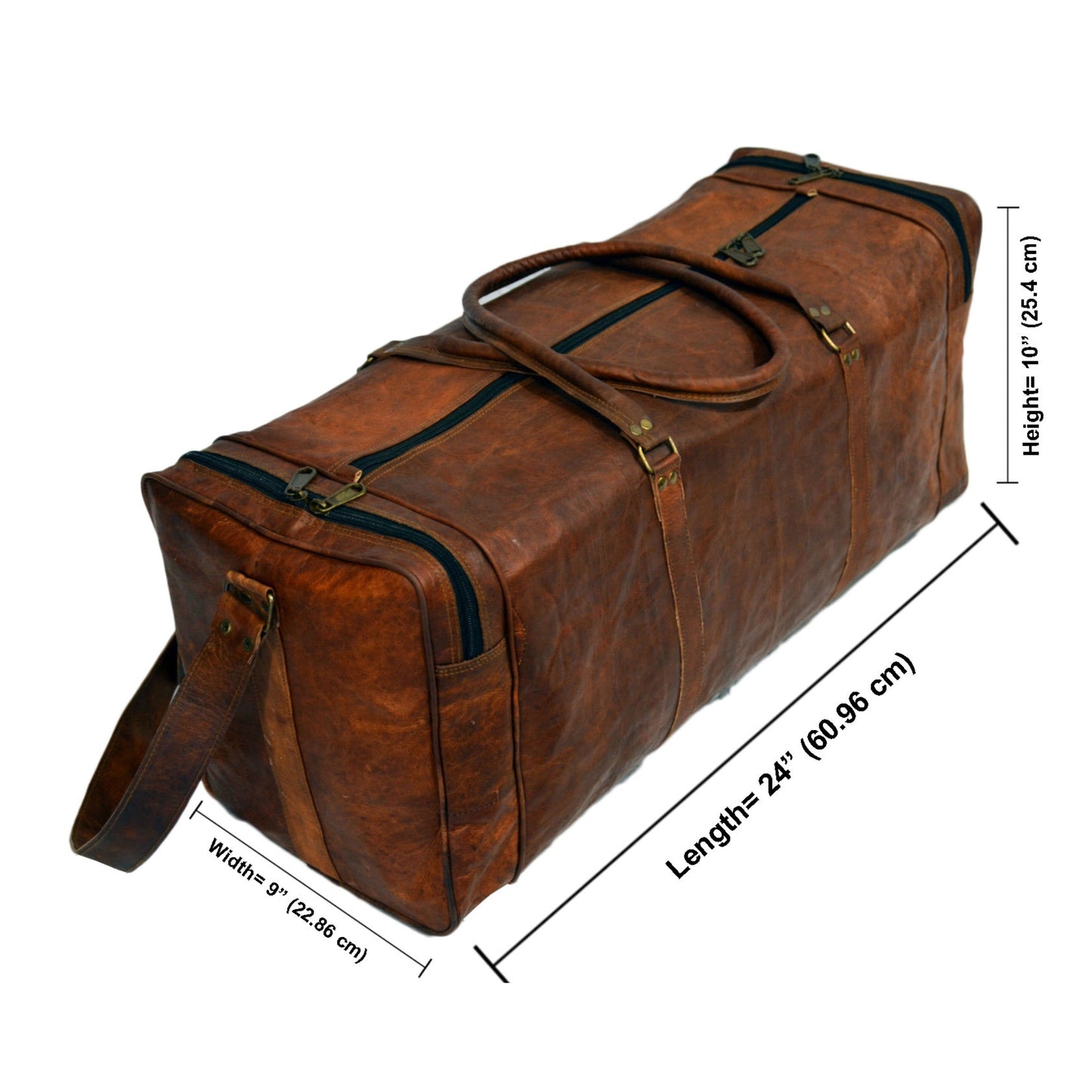 Designer Genuine Leather Travel Duffel Bag Weekend Overnight Luggage Duffle Holdall Bag