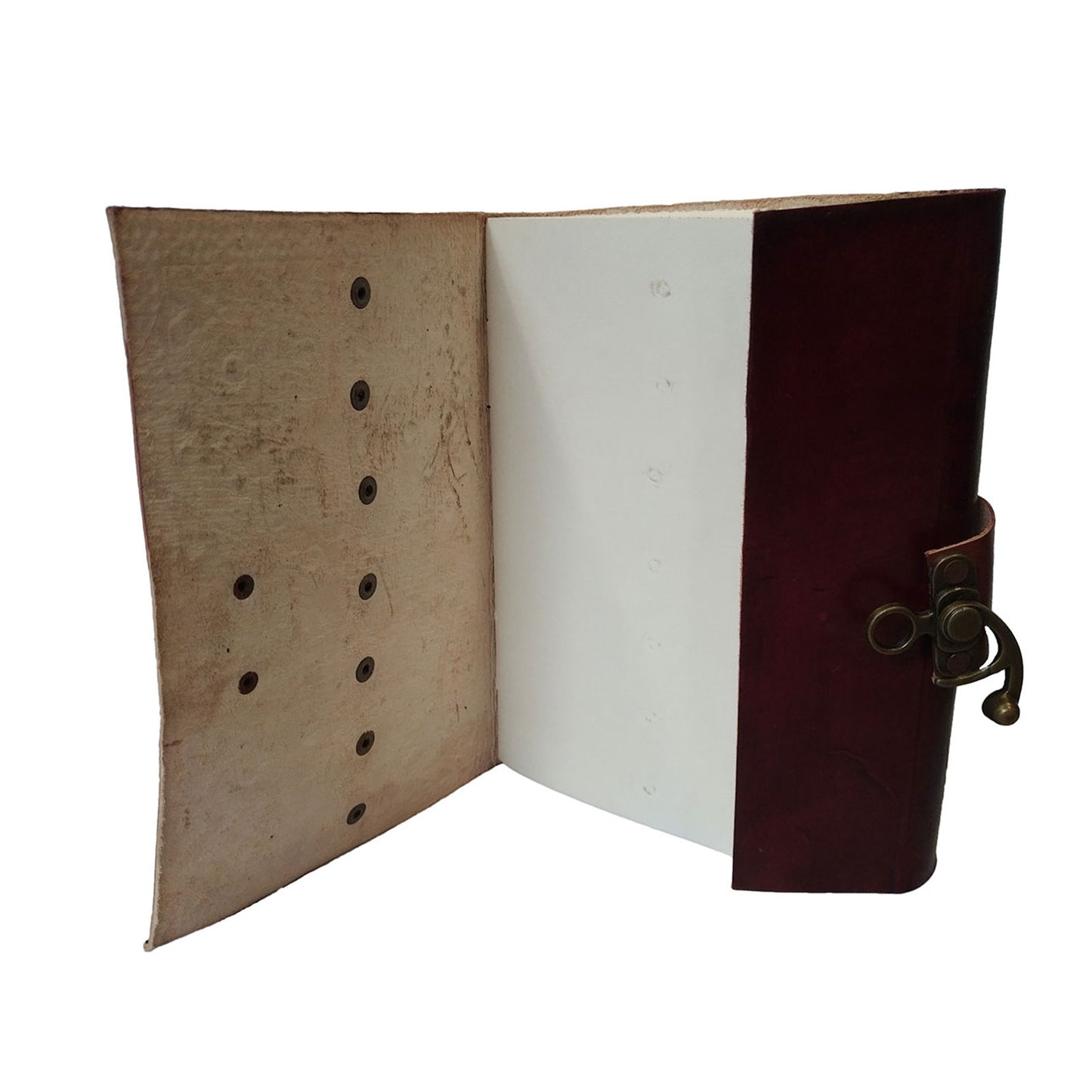 Brown Embossed Seven Stones Diary Genuine Leather Everyday Oragniser