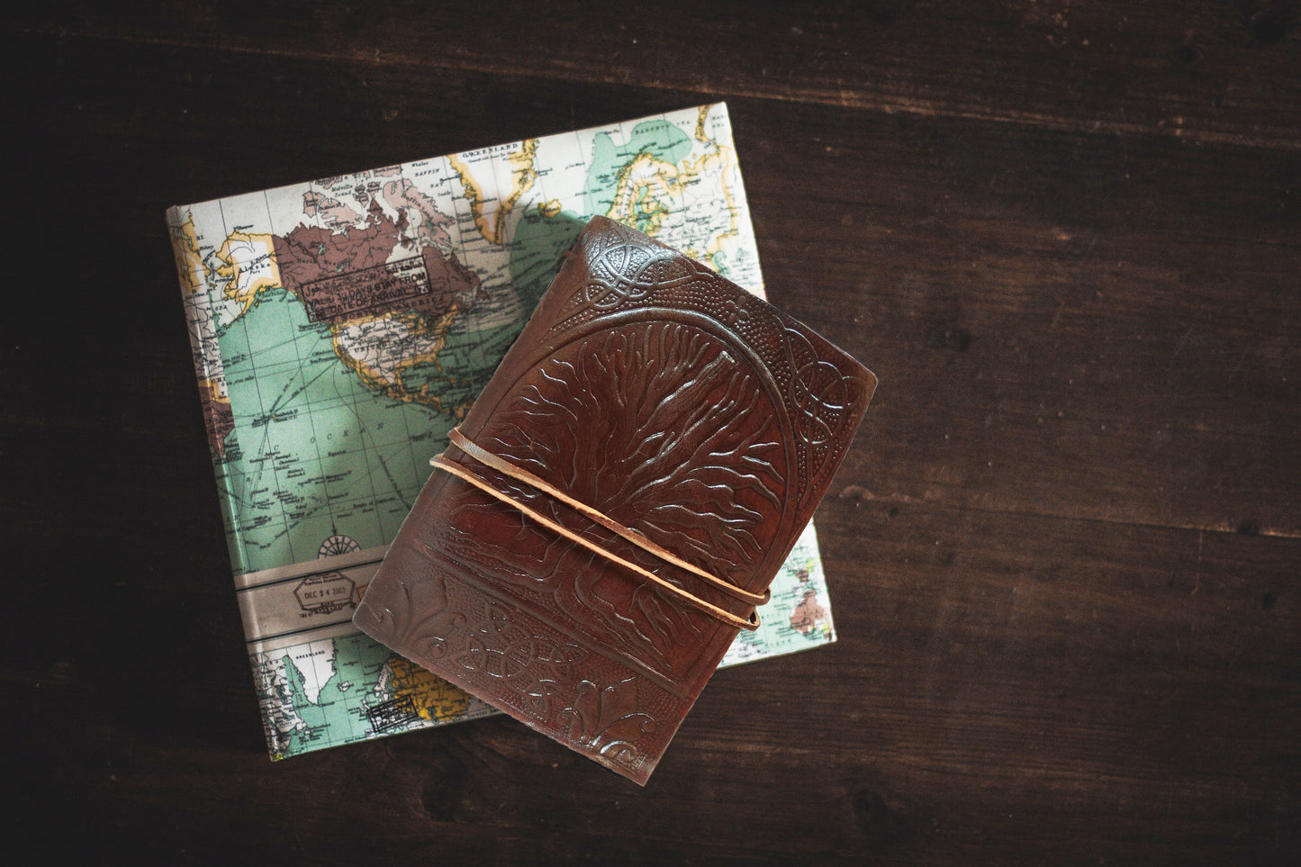 Celtic Tree of Life Book of Shadows Blank Notebook Leather Journal Diary