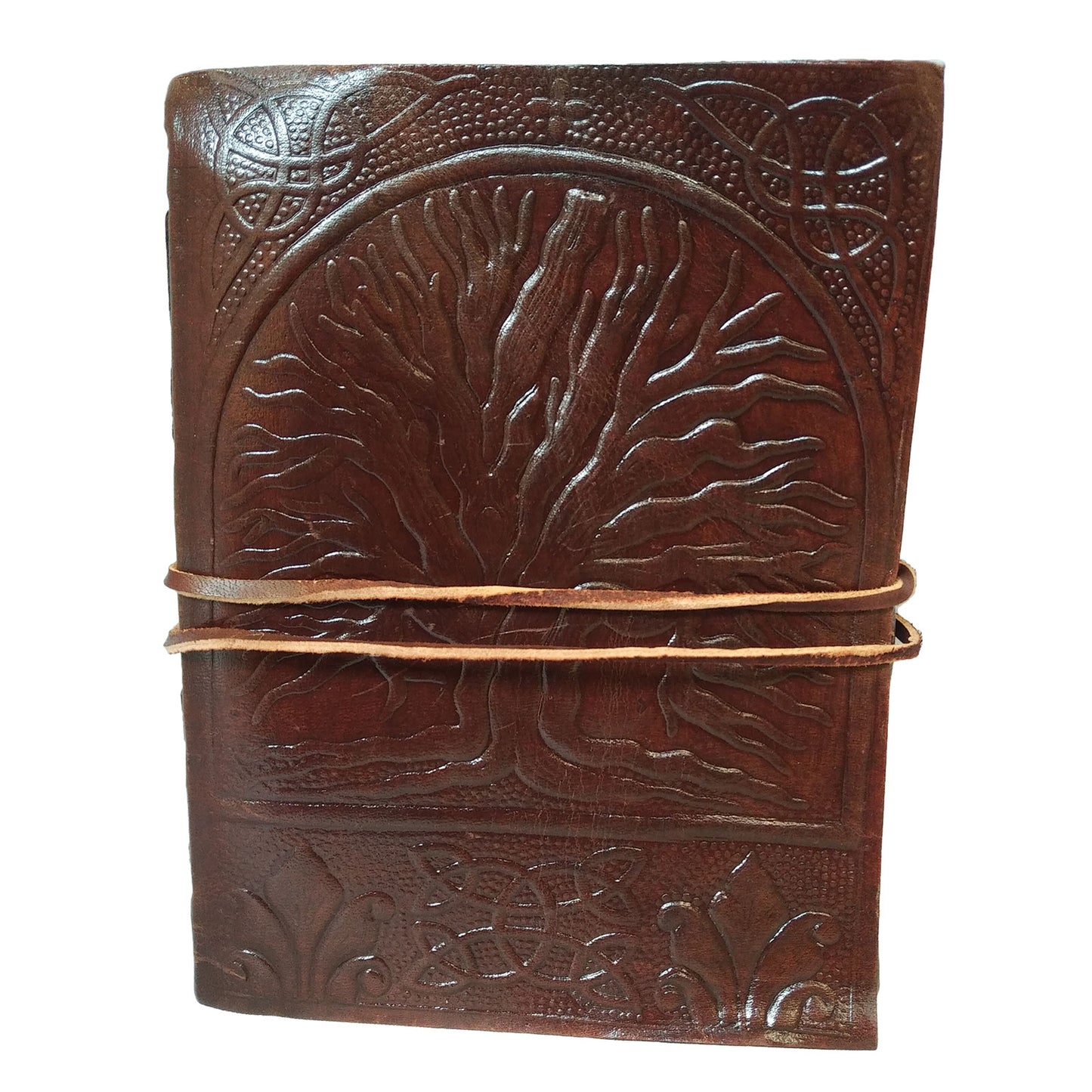 Celtic Tree of Life Book of Shadows Blank Notebook Leather Journal Diary