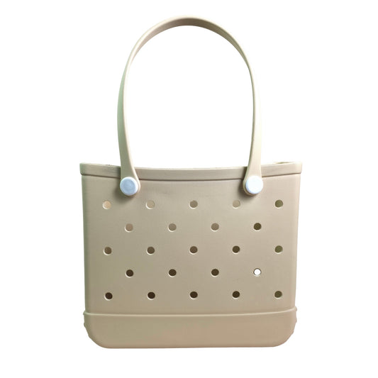 EVA Beach Tote Bag for Women Waterproof Rubber Open Top Pool Bag Washable Sandproof Large Travel Basket Shower & Handbag.
