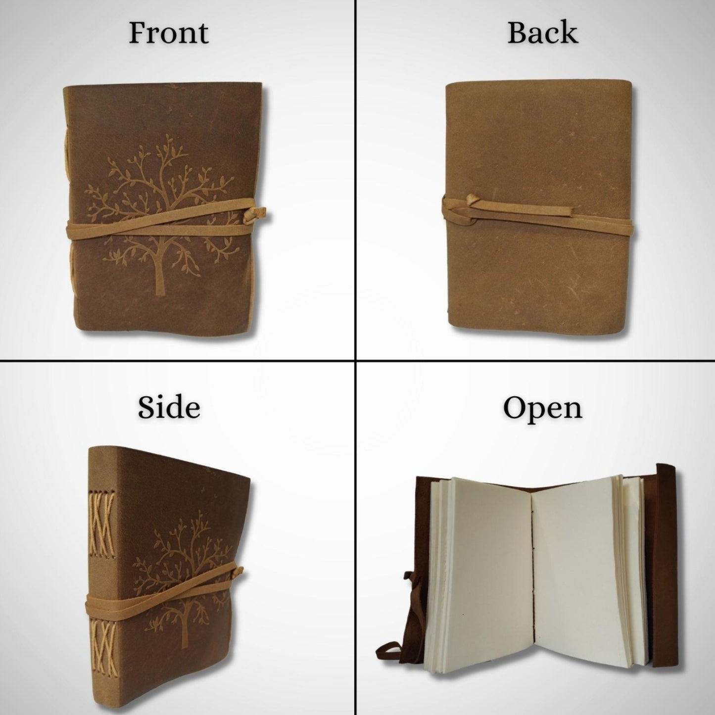 Genuine Leather Tree Of life Diary Handmade Journal Gift Blank Notebook