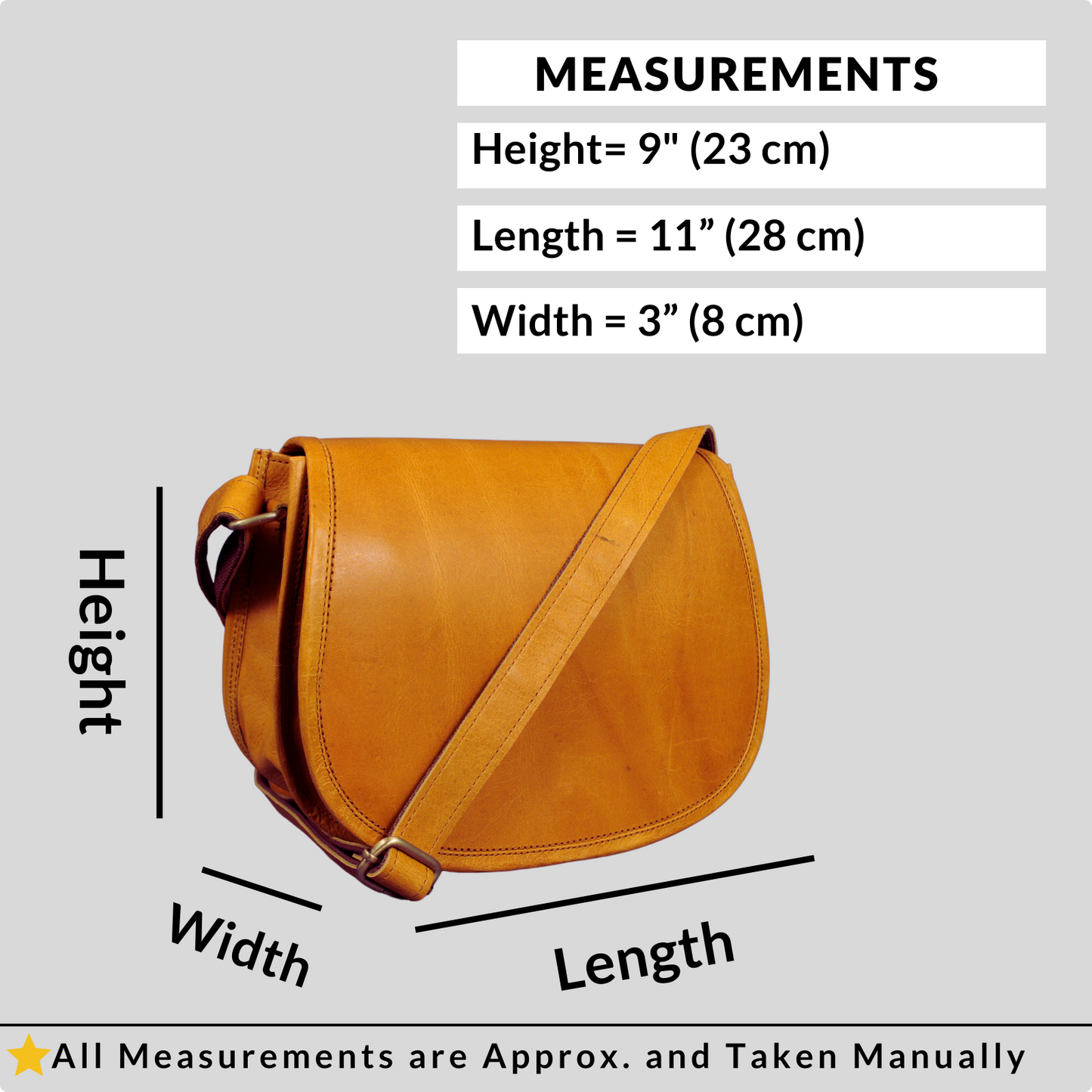 Women's Saddle Crossbody Handbag Genuine Leather Evening Shoulder Sling Bag-YELLOW