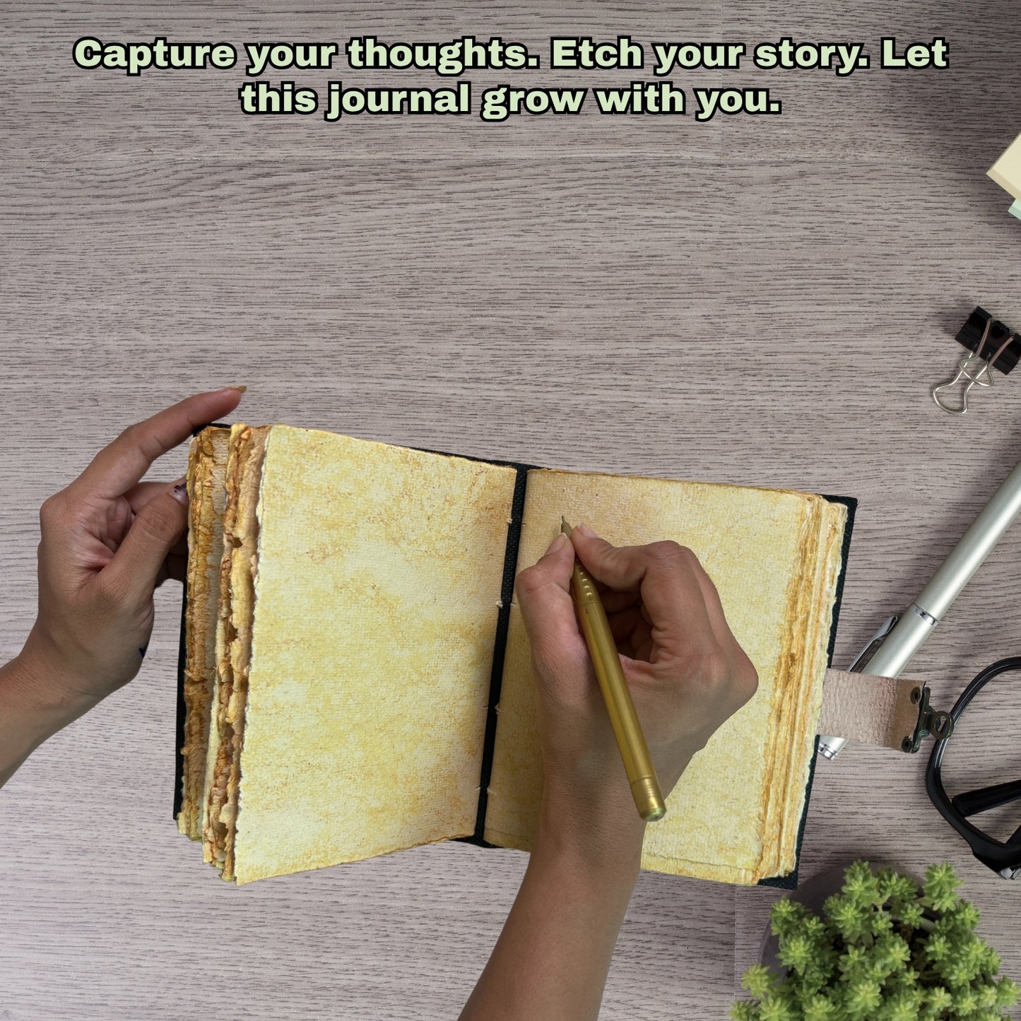 Madosh, Handmade Genuine Leather Journal with Tree of Life Design – 200 Unlined Pages | Vintage Lock Diary | 7x5” Travel Notebook for Writing, Sketching, Gifting