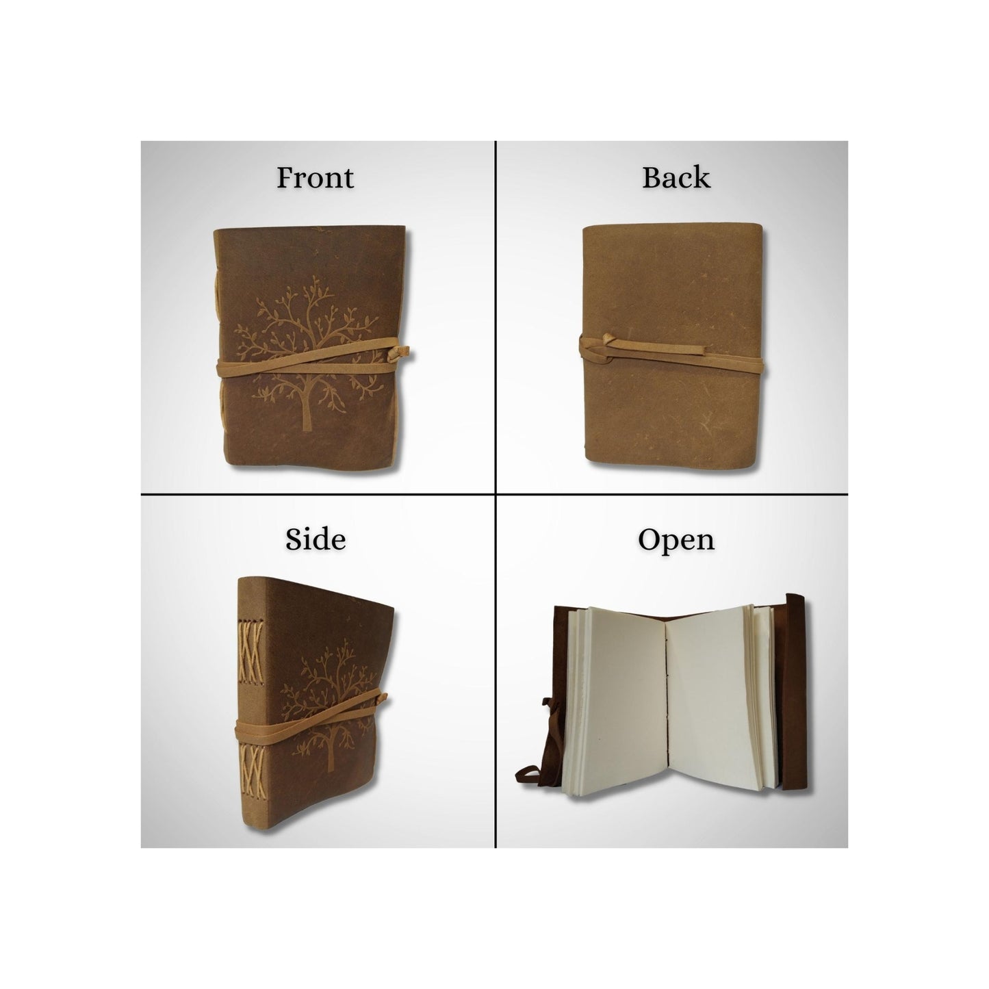 Genuine Leather Tree Of life Diary Handmade Journal Gift Blank Notebook
