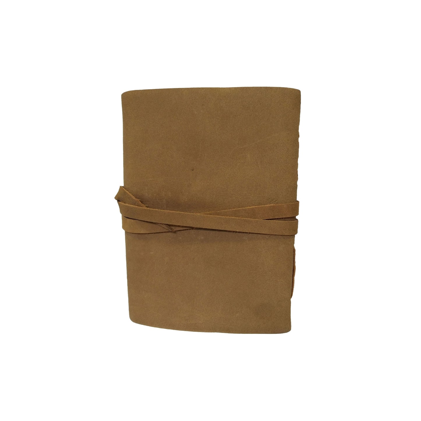 Genuine Leather Book Heart Shape Cover Bound Diary Blank Daily Planner