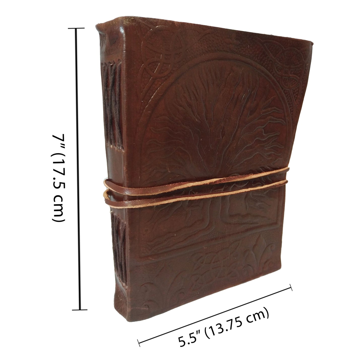 Celtic Tree of Life Book of Shadows Blank Notebook Leather Journal Diary