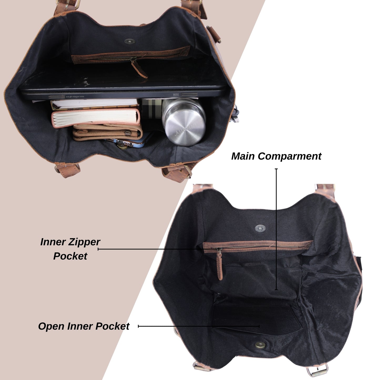 Large Leather Shoulder Bag Work Office Tote Travel Shopper Handbag Hobo Purse