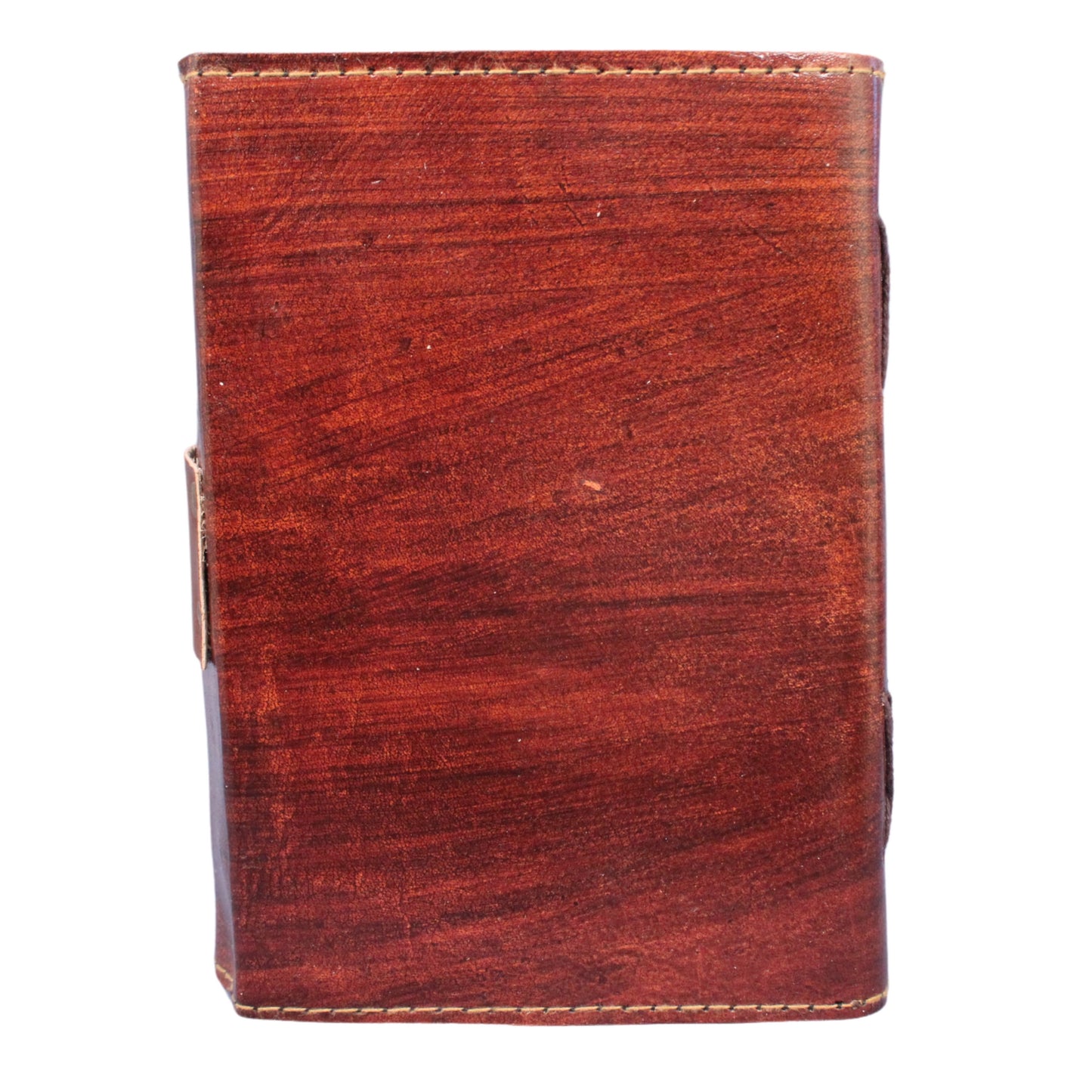 Genuine Leather Journal with Lock and Key – 7x5" Tree Branch Embossed Writing Notebook with 200 Unlined Pages – Handmade Diary with Clasp Lock – For Writing, Drawing & Gifting