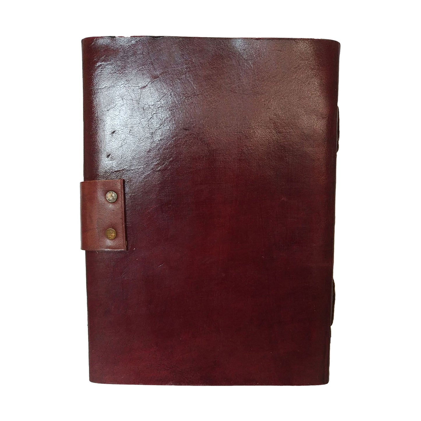 Brown Embossed Seven Stones Diary Genuine Leather Everyday Oragniser