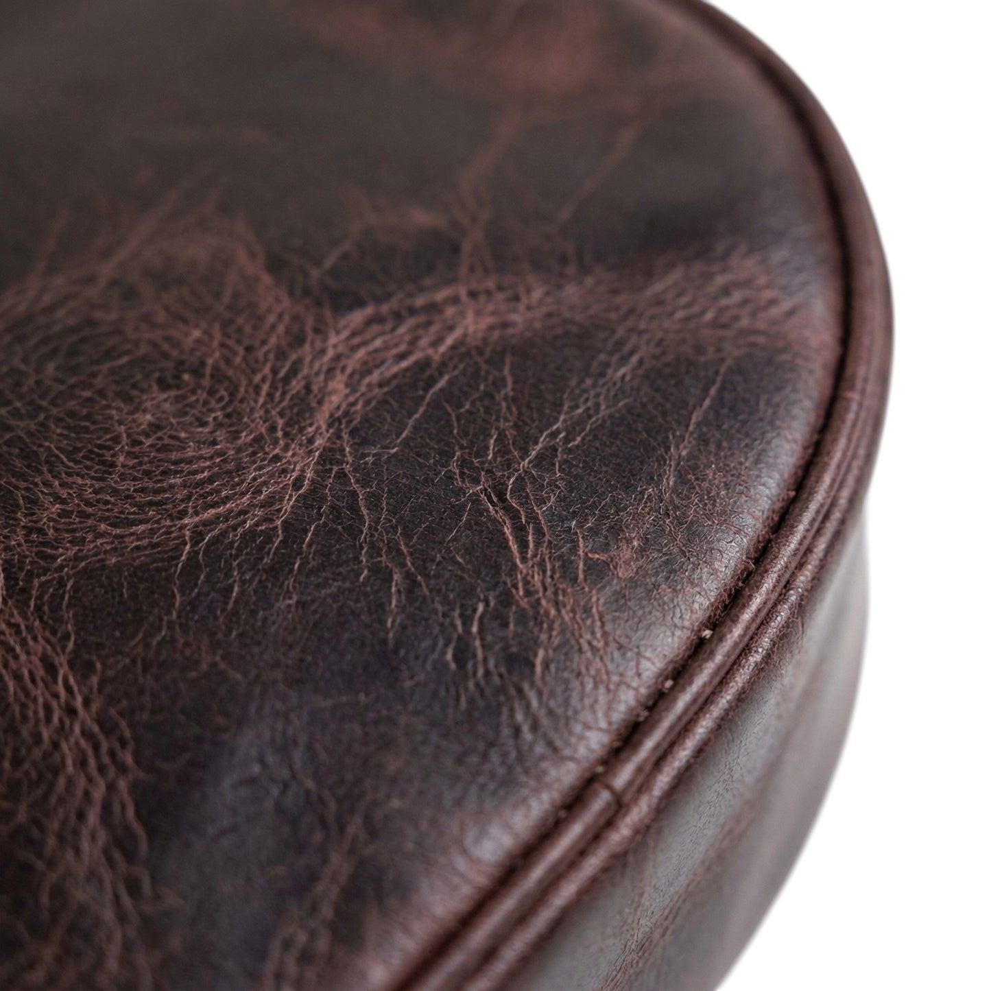 Madosh Genuine Leather Half Moon Crossbody Bag for Women – Small Crescent Shoulder Purse, Minimalist dark Brown Handbag