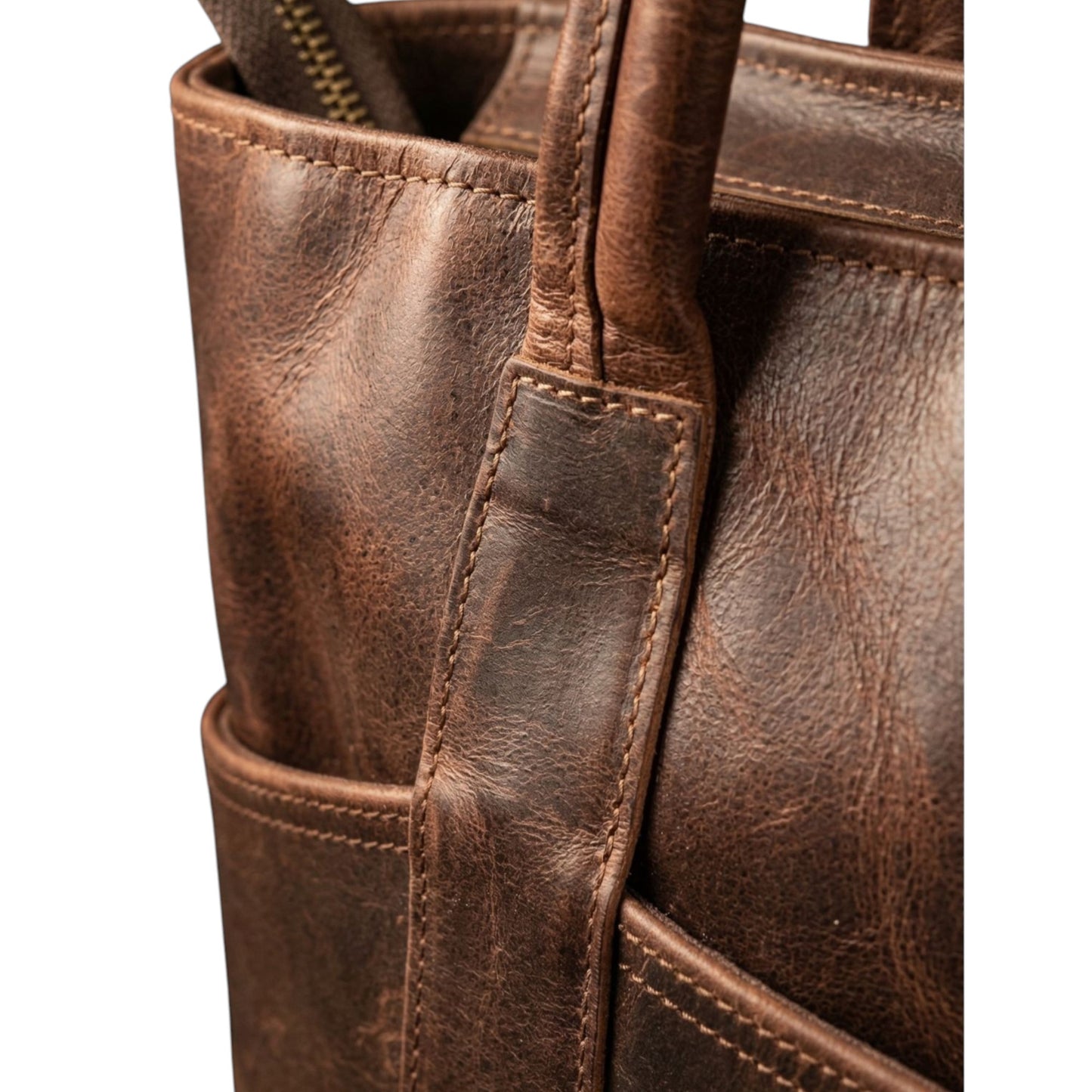 Women Tote Leather Brown Shoulder Bag Large Office Handbag Shopper Purse
