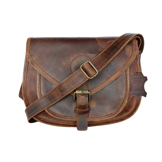 Womens Shoulder Satchel Bag Genuine Leather Evening Crossbody Brown Ladies Purse