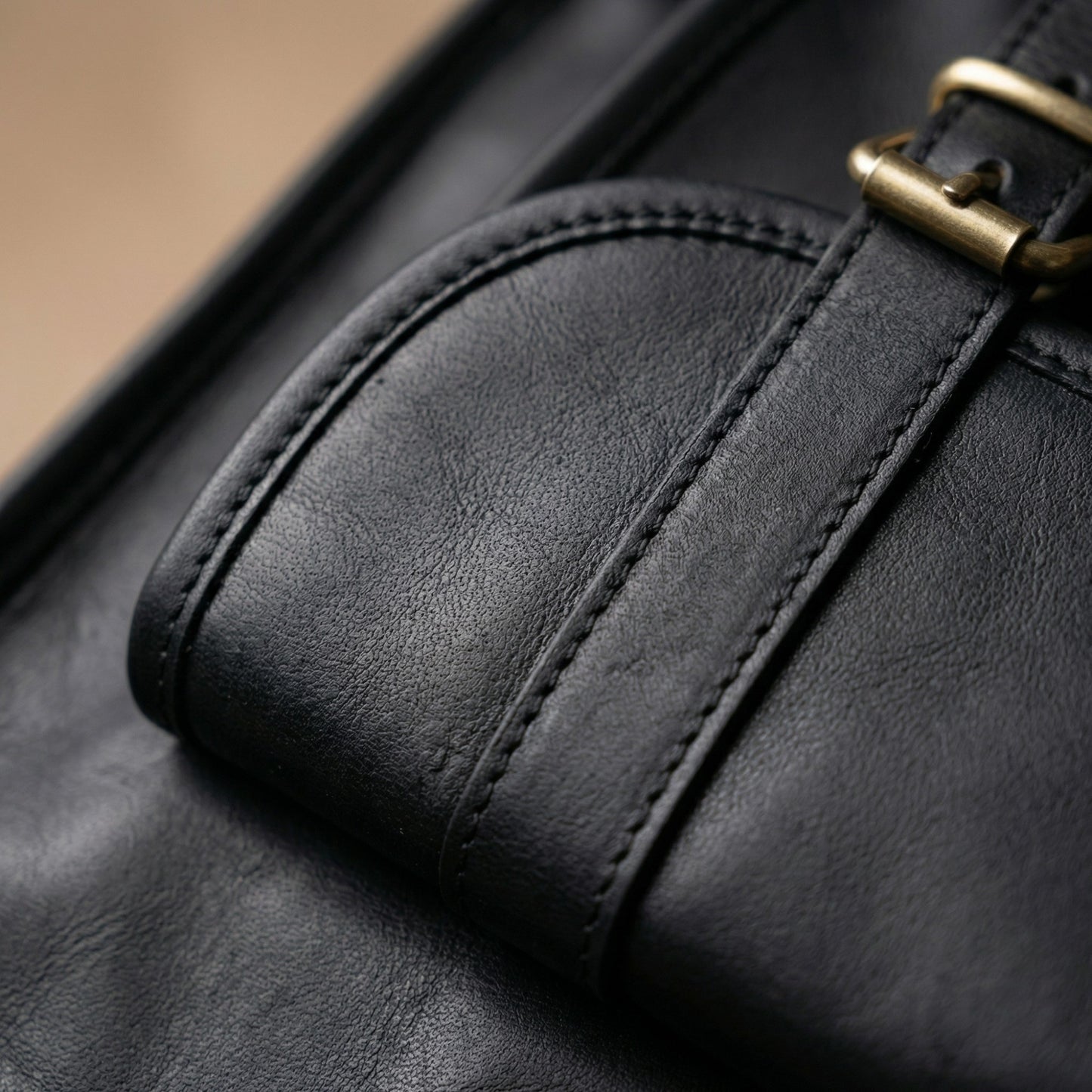 Madosh Genuine Leather Laptop Bag for Women – 15 Inch Tote & Briefcase with Shoulder Strap, Work Office Handbag, Messenger Laptop Bag– Black