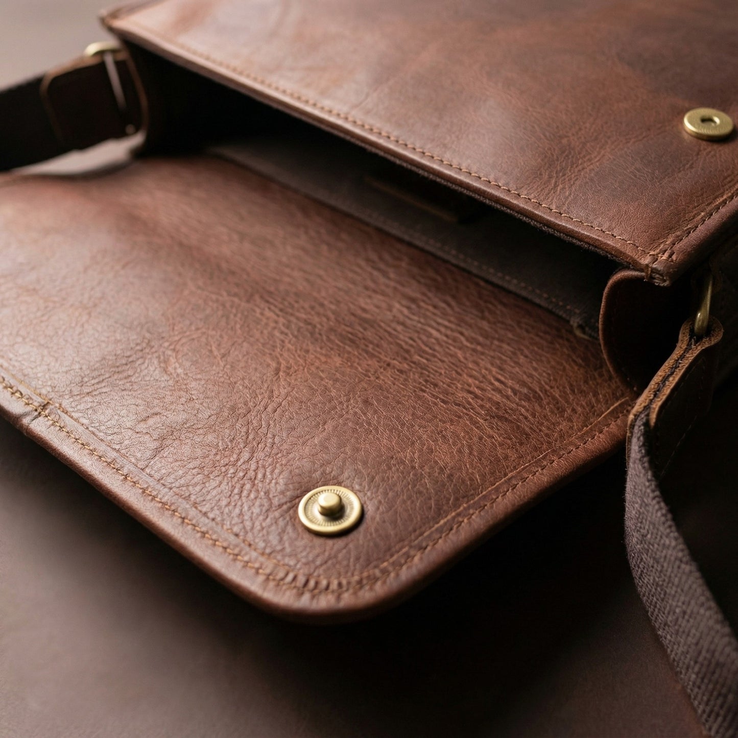 Men's Genuine Leather Crossbody Ipad Bag Flap Over Shoulder Laptop Office Bags