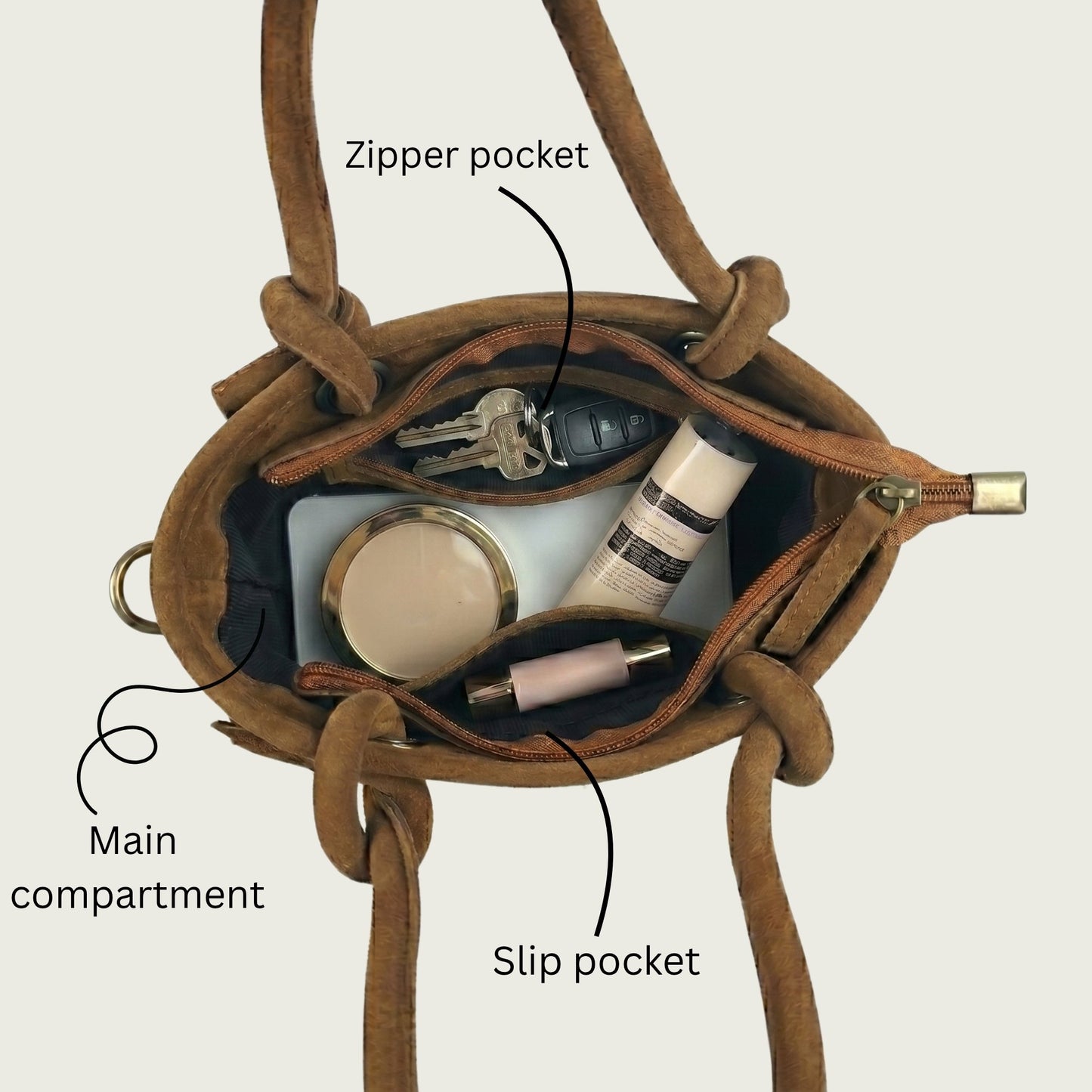 chestnut Brown Suede Leather Crossbody Handbag Women's Mini Tote Purse